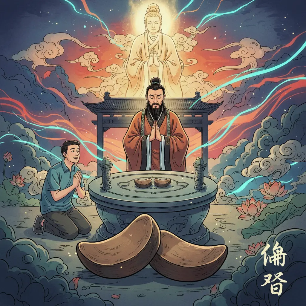 道教問神 - 陰筊